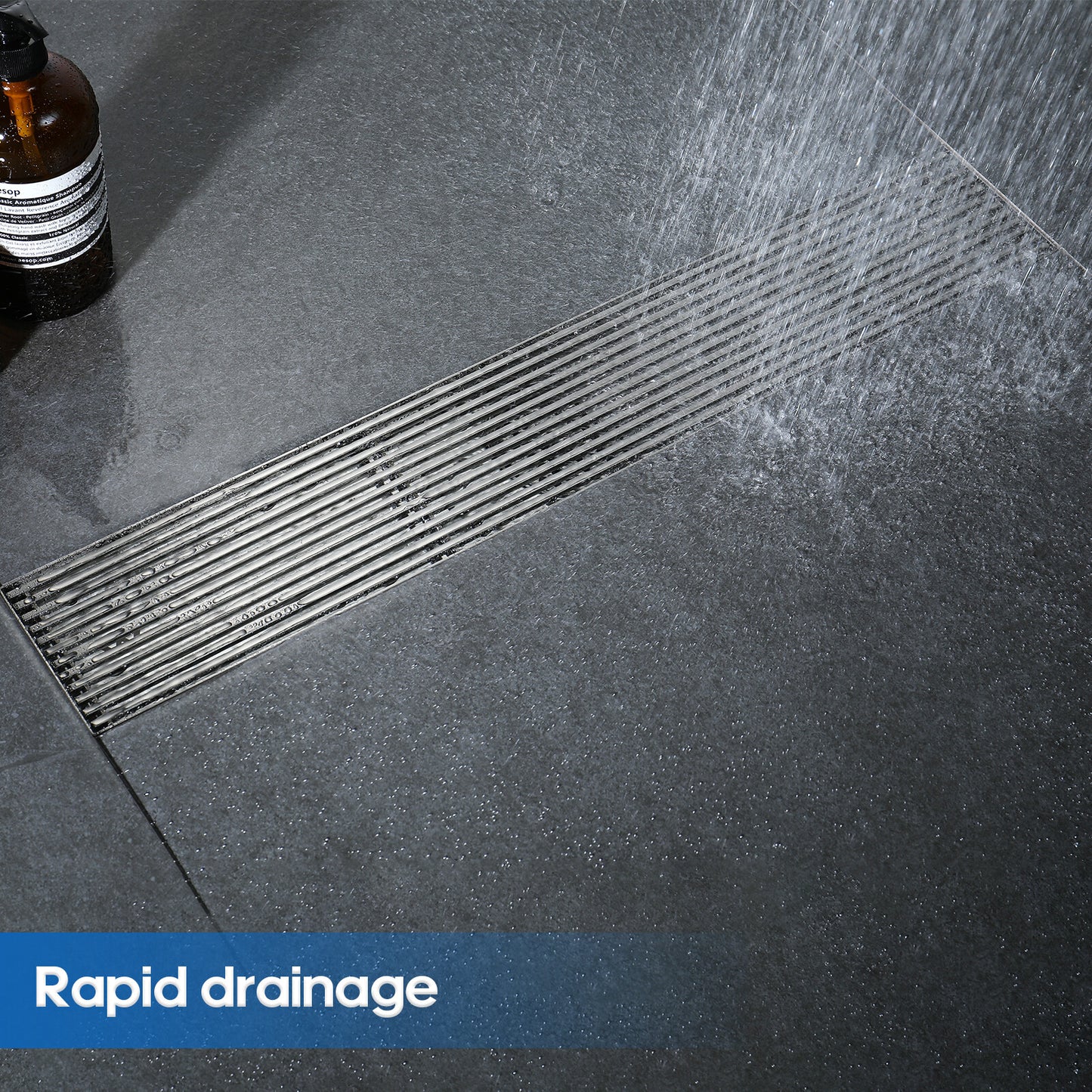 Decaura Shower Grate Drain Floor Waste Stainless Steel Tile Insert/Strip