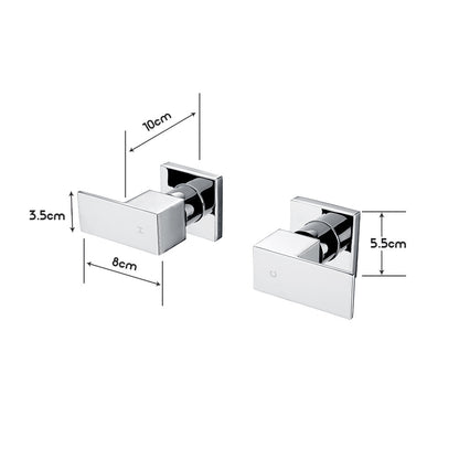 Decaura Shower Head Set 2 in 1 System Gooseneck Arm Wall Tapware Mixer Taps