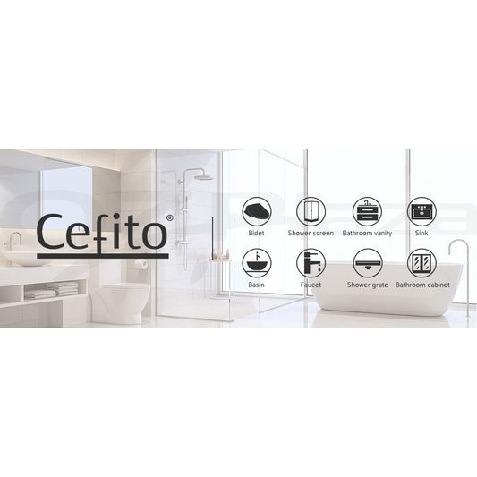 Cefito Bathroom Mirror Cabinet 600x720mm Vanity Medicine Shaving Makeup White
