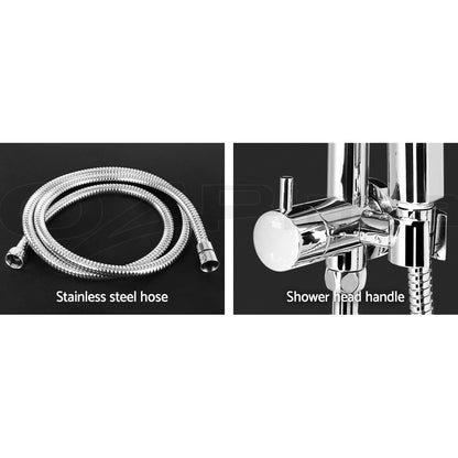 Cefito 9'' Rain Shower Head Set Round Handheld High Pressure Wall Chrome