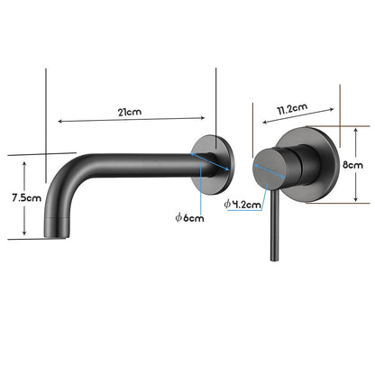 Decaura Bath Spout Wall Water Spout Basin Shower Mixer Taps Tapware Set Bathroom