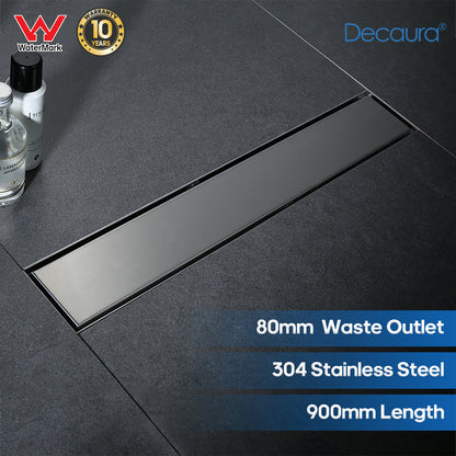 Decaura Tile Insert Shower Drain Grate Brushed Floor Waste 304 Stainless Steel