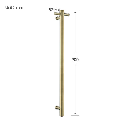 Decaura Heated Towel Rail Rack 304 Stainless Steel Freestanding/Wall Mounted