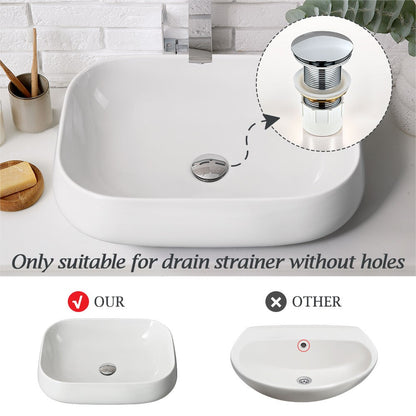 Simplus Bathroom Basin Vanity Sink Ceramic Above Counter Hand Wash 61cm x 41cm
