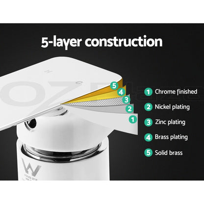 Cefito  9'' Rain Shower Head Mixer Round Handheld High Pressure Wall Chrome
