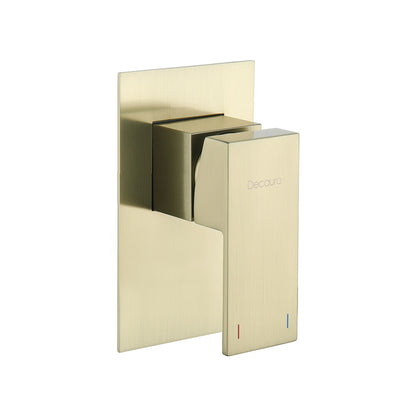 Decaura Shower Mixer Tap Square Brushed Gold/Chrome/Black Wall Mounted Tapware