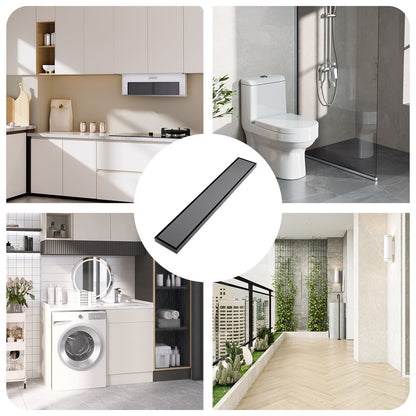 Decaura Shower Grate Drain Floor Waste Stainless Steel Tile Insert/Strip