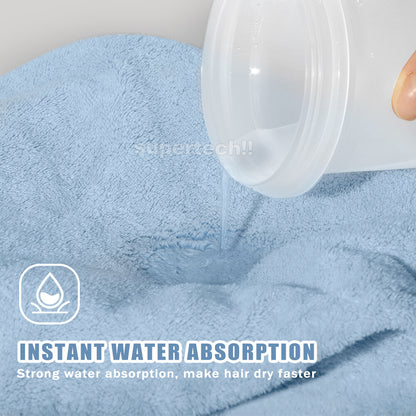 Quick Dry Hair Towel Drying Turban Bath Towel Head Wrap Fast Hat Spa Cap Soft AU