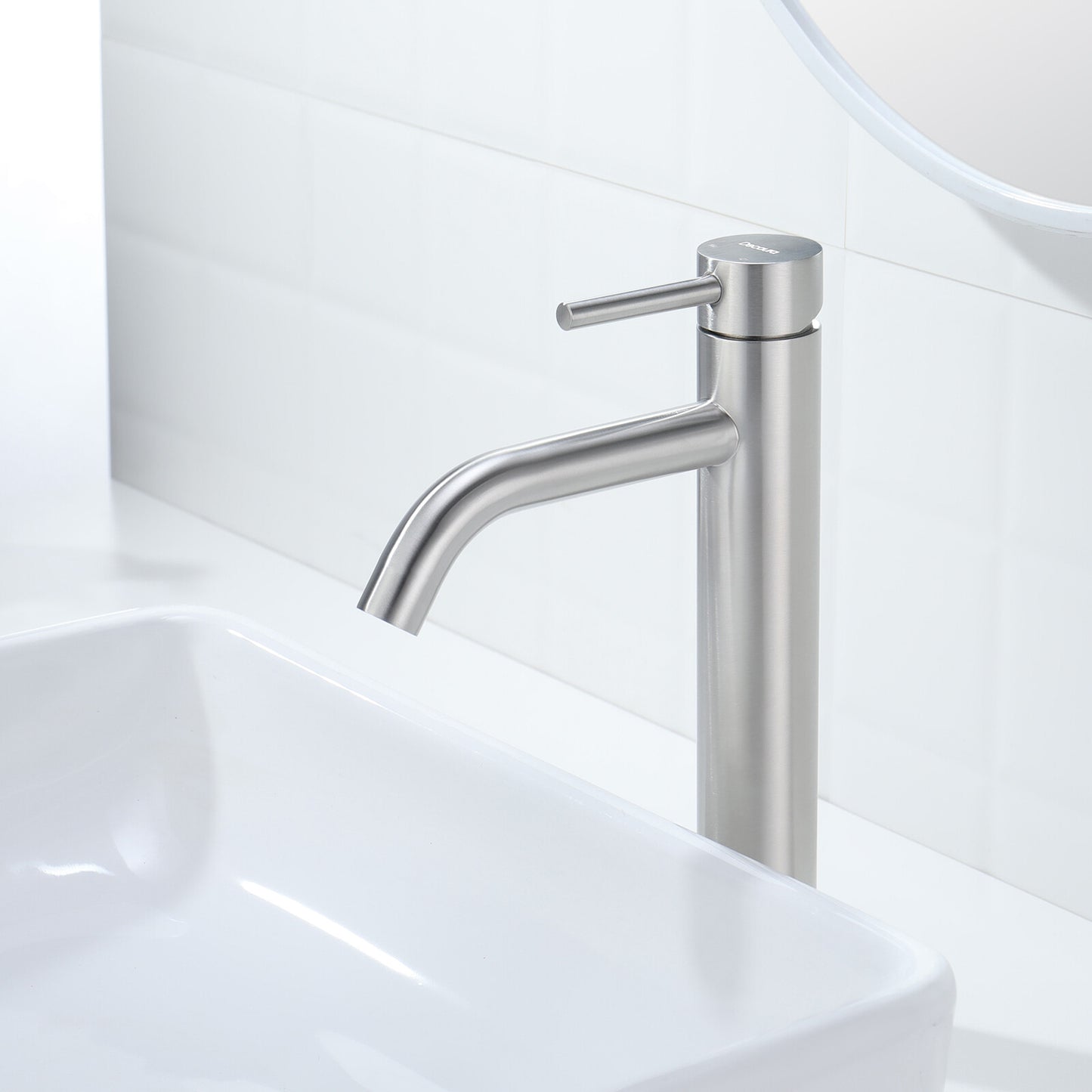 Decaura Bath Basin Mixer Tap Vanity Faucet Single Handle Tapware with Pop Waste