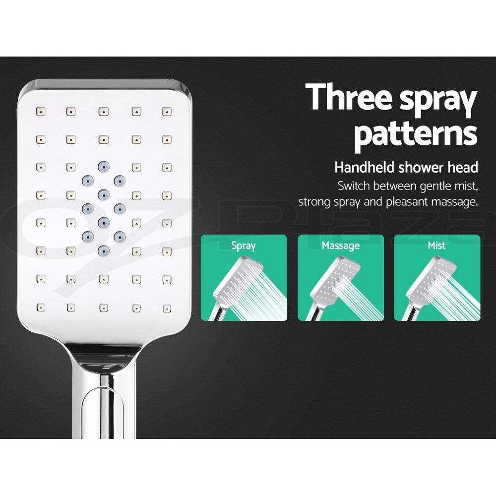 Cefito 8'' Rain Shower Head Taps Square Handheld High Pressure Wall Chrome