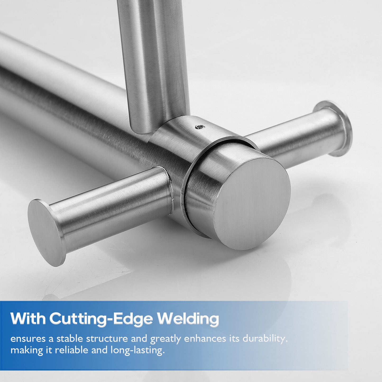Decaura Heated Towel Rail Rack 304 Stainless Steel Freestanding/Wall Mounted