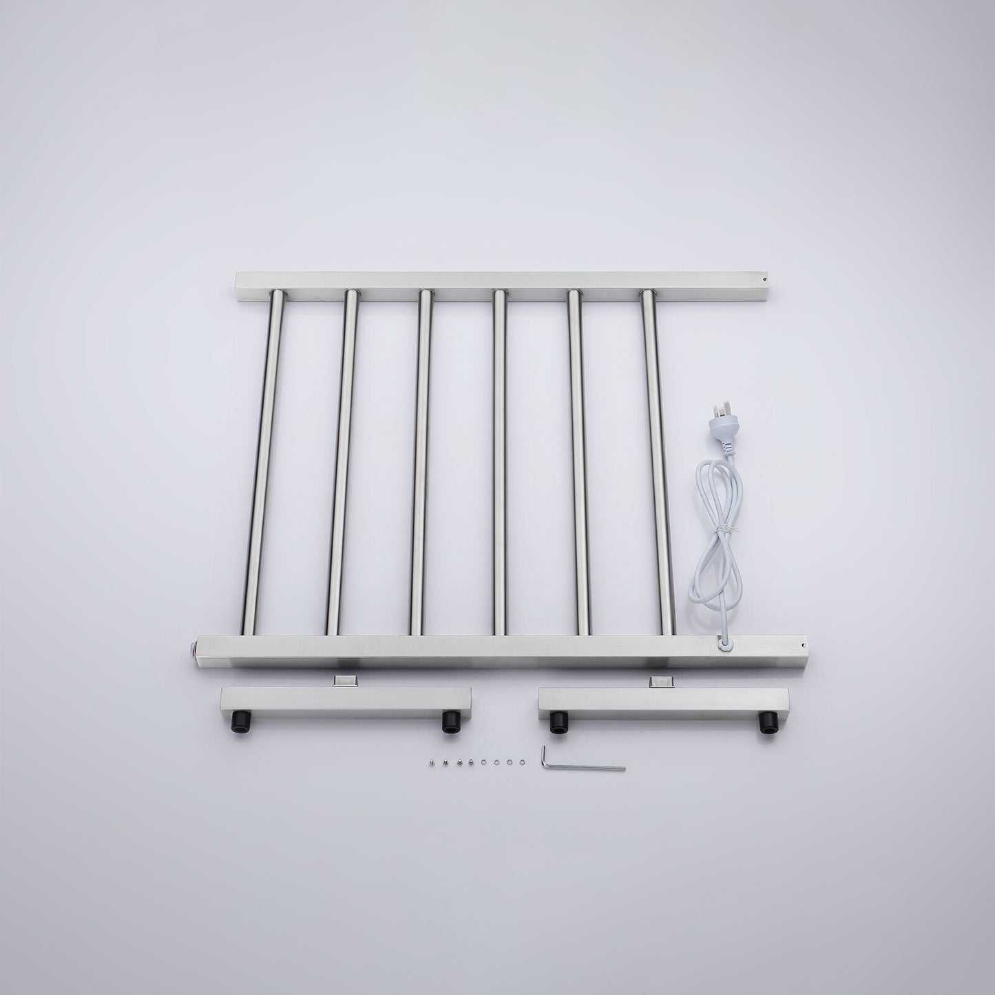 Decaura Heated Towel Rail Rack 304 Stainless Steel Freestanding/Wall Mounted