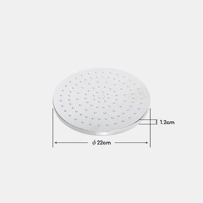 Decaura Rain Shower Head 8" 9" 10" 12" Round Square Chrome Black Gold Swivel