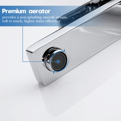 Decaura Bath Basin Mixer Tap Vanity Faucet Single Handle Tapware with Pop Waste