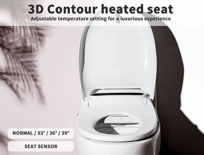Duxta Smart Electric Bidet Toilet Seat Cover Electronic Seats Paper Saving Auto Smart Wash