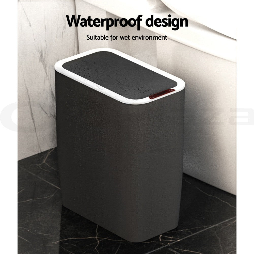 Devanti 9L Motion Sensor Bin Rubbish Automatic Trash Can Kitchen Ash Black