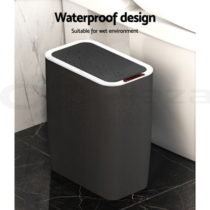 Devanti 9L Motion Sensor Bin Rubbish Automatic Trash Can Kitchen Ash Black