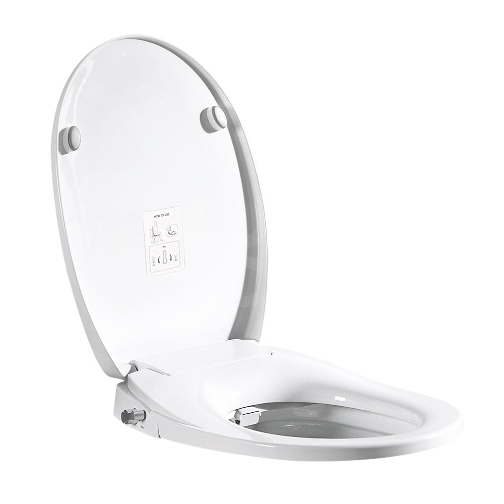 Simplus Non Electric Bidet Toilet Seat w Cover Bathroom Spray Water Wash