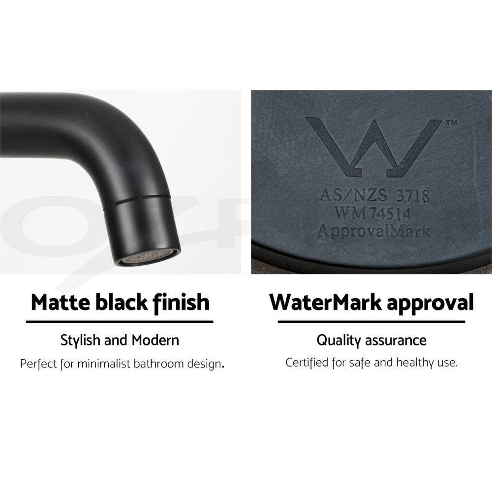 Cefito Bathroom Spout Tap Water Outlet Bathtub Wall Mounted Black