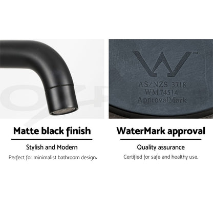 Cefito Bathroom Spout Tap Water Outlet Bathtub Wall Mounted Black