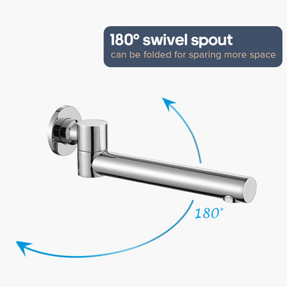 Decaura Bath Spout Wall Water Spout Basin Shower Mixer Taps Tapware Set Bathroom