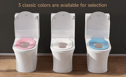 AQUATIZ Round Toilet Seat with Built-in Potty Training Seat, 2-in-1 Family Toile