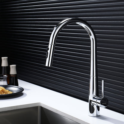Decaura Kitchen Tap Pull Out Sink Mixer Spray Head 3-Mode Stainless Steel Chrome