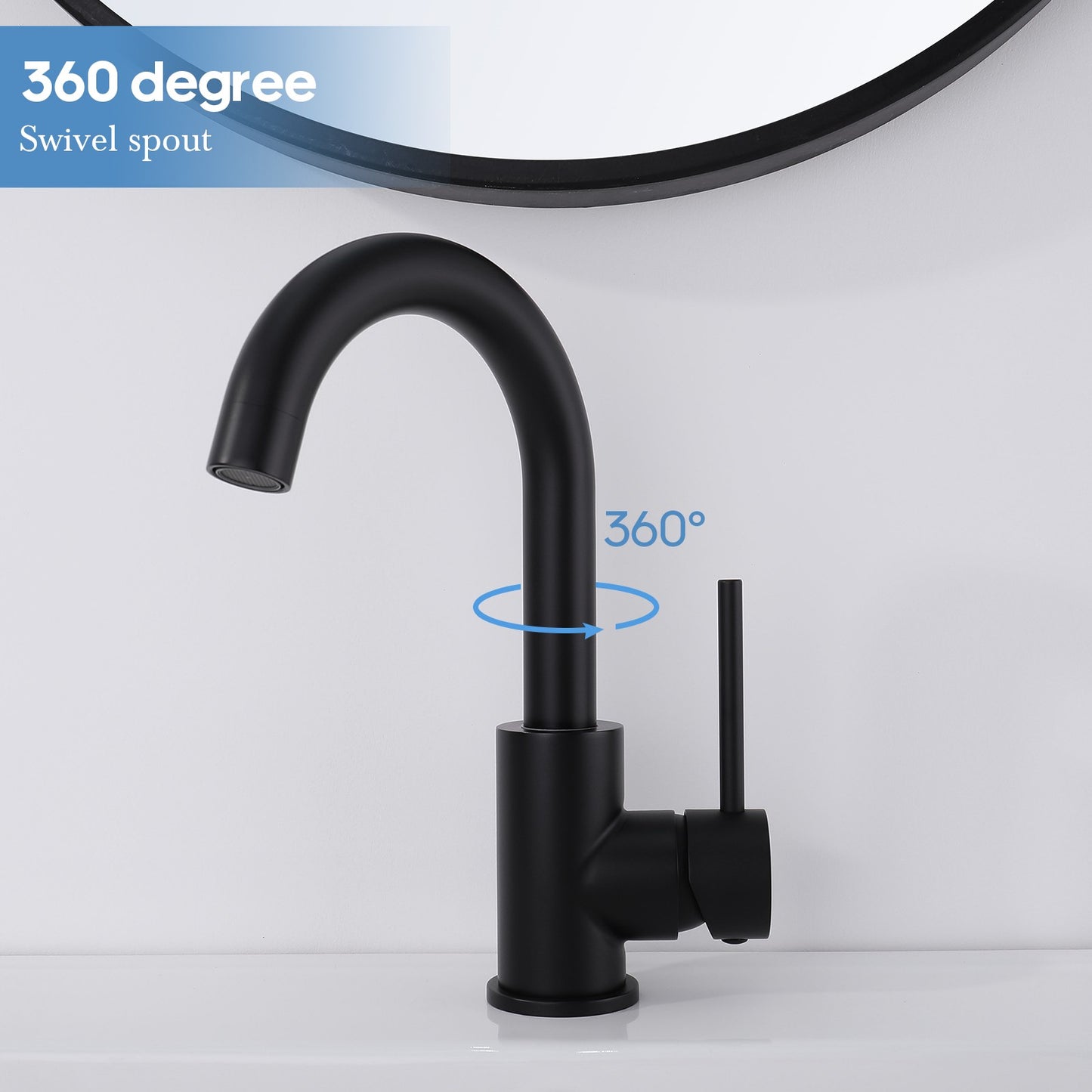 Decaura Bathroom Basin Vanity Mixer Tap Brushed Nickel/Chrome/Black/Brushed Gold