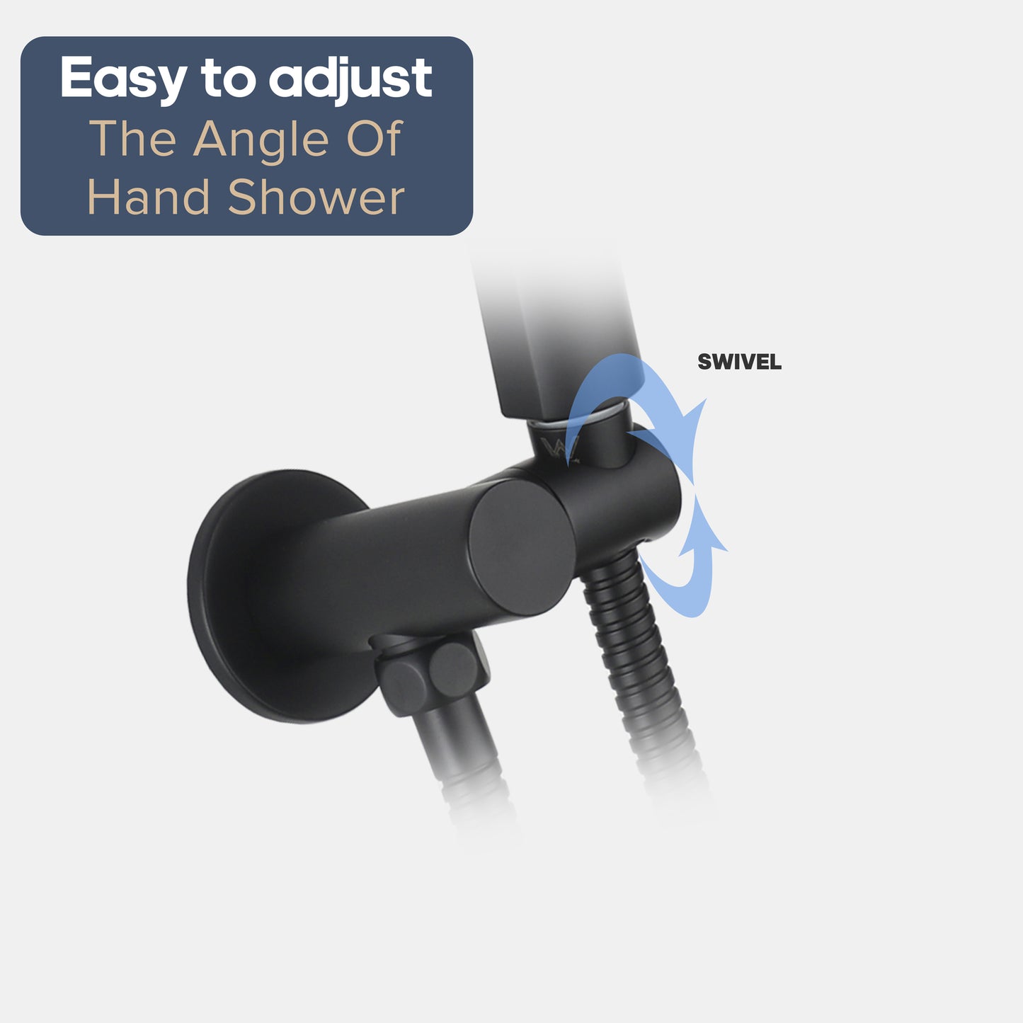 Decaura Hand Held Shower Head Set Shower Handset black Shower Taps Wall Tapware
