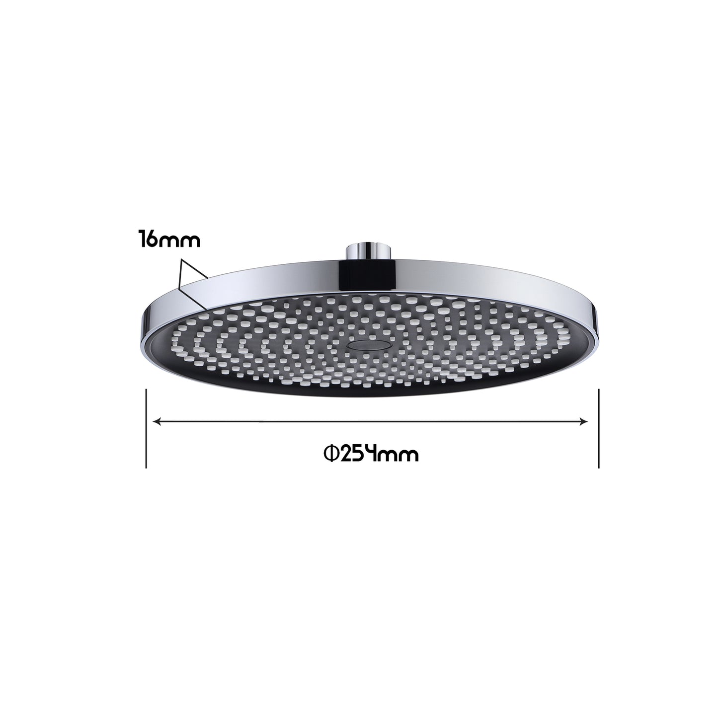 WELS Rain Shower Head 10" New Overhead Chrome Bathroom