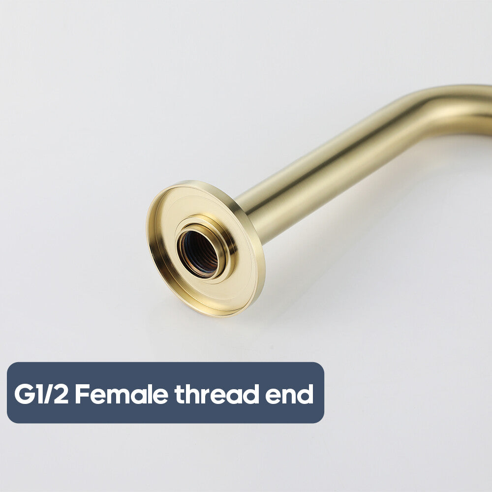 Decaura Bath Spout Brushed Gold Laundry Wall Spouts Brass Round Bathroom Basin