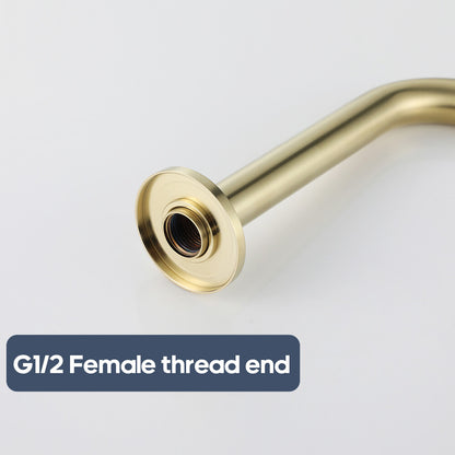 Decaura Bath Spout Brushed Gold Laundry Wall Spouts Brass Round Bathroom Basin