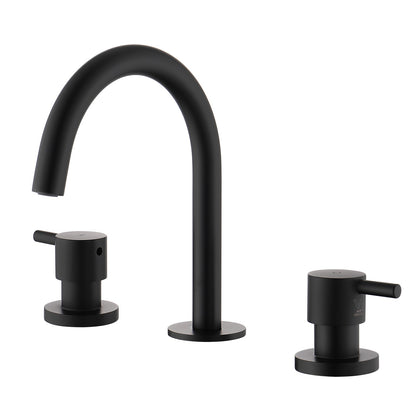 Decaura Basin Tap Set 1/4 Turn Swivel Spout Deck Mounted Gold/Black/Silver