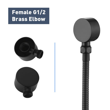 Decaura 3-Mode Hand Held Shower Head on sliding Rail Bar Matte Black Bathroom