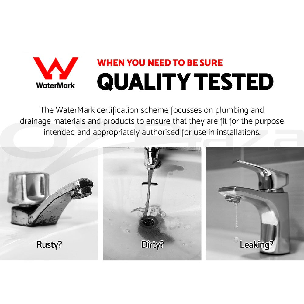 Cefito Basin Mixer Tap Bathroom Taps Laundry Faucet Sink Swivel Silver