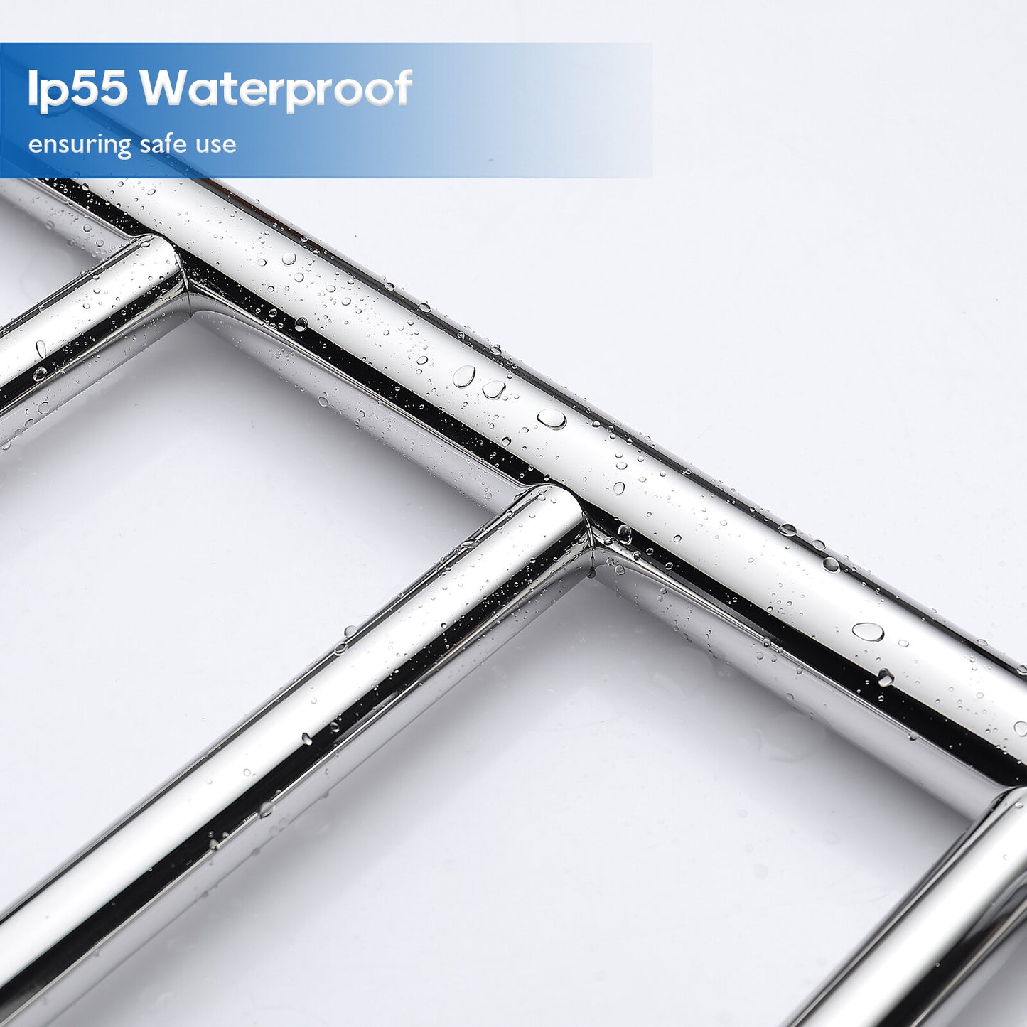Decaura Heated Towel Rail Rack 304 Stainless Steel Freestanding/Wall Mounted