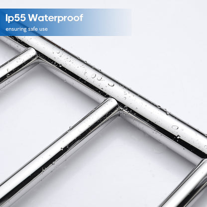 Decaura Heated Towel Rail Rack 304 Stainless Steel Freestanding/Wall Mounted