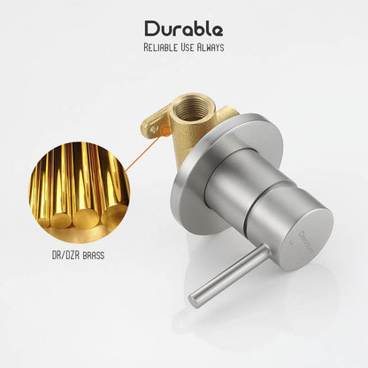Decaura Shower Taps Brass Tapware Mixer Tap Brushed Gold/Black/Gunmetal/Nickel