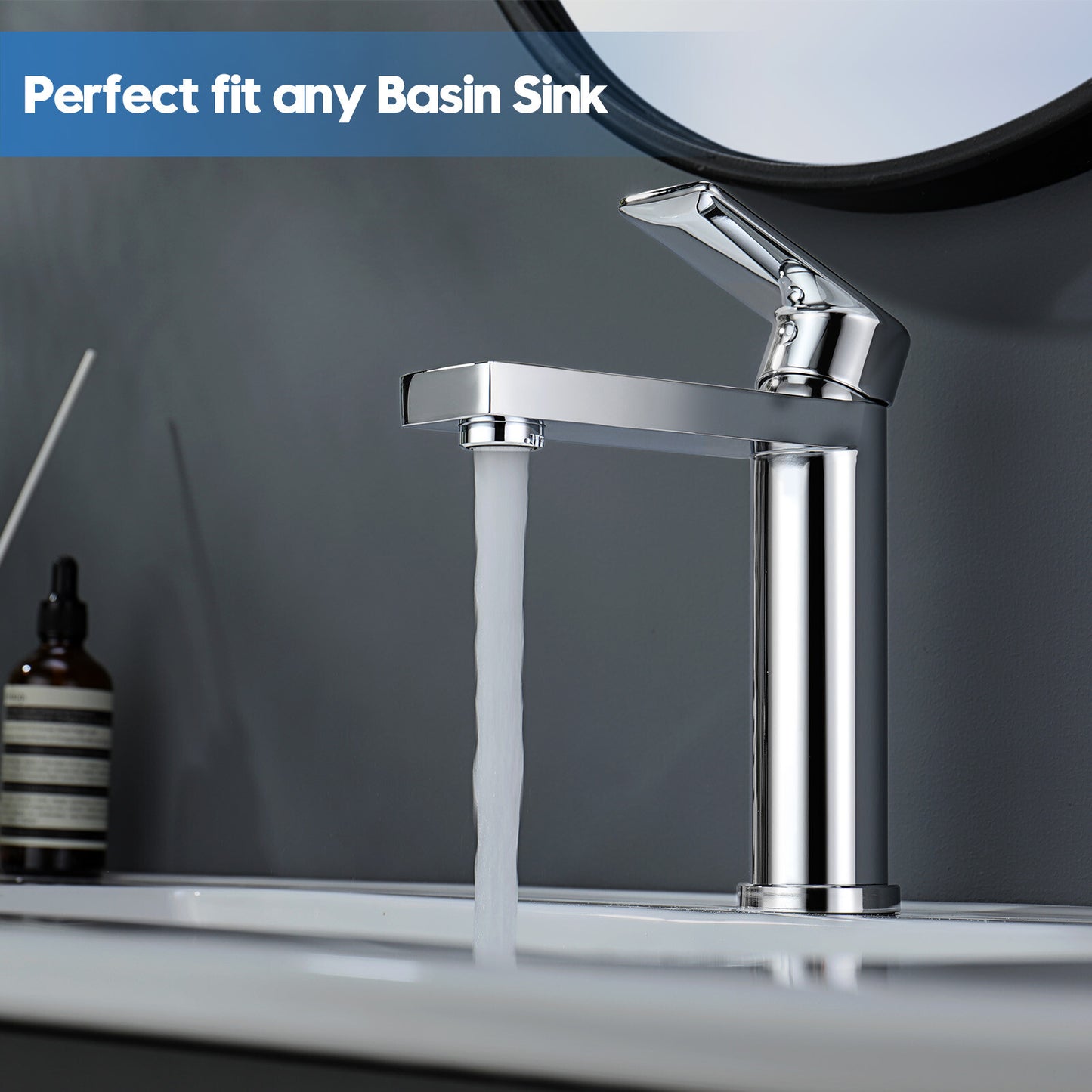 Decaura Bathroom Taps Basin Mixer Tap Bathroom Sink Mixer Taps Chrome