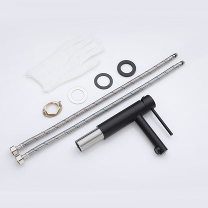 Decaura Bathroom Basin Mixer Tap Stainless Steel Round Chrome/Brushed/Black/Gold