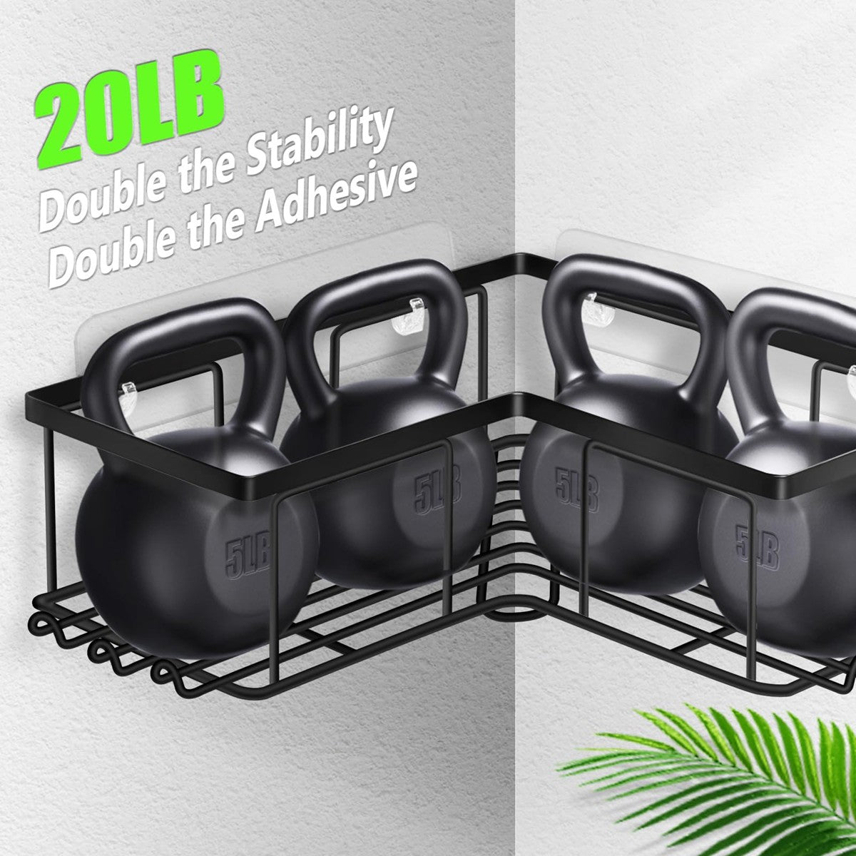 3x Shower Caddy Bathroom Suction Shelf Storage Shampoo Soap Holder No Drill