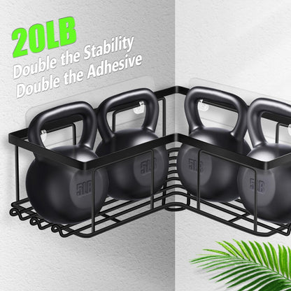 3x Shower Caddy Bathroom Suction Shelf Storage Shampoo Soap Holder No Drill