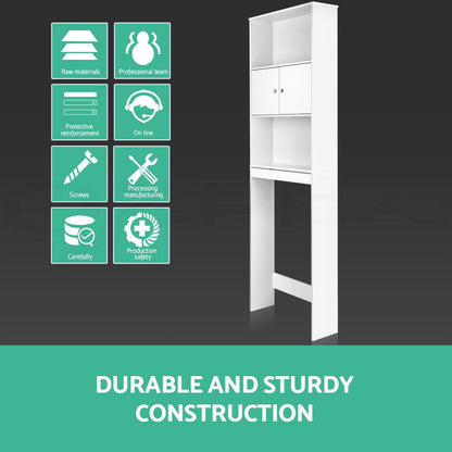 Artiss Bathroom Cabinet Over the Toilet Storage Organiser Laundry Shelf