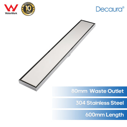 Decaura Shower Grate Drain Floor Waste Tile Insert 60/90/120cm Watermark SUS304