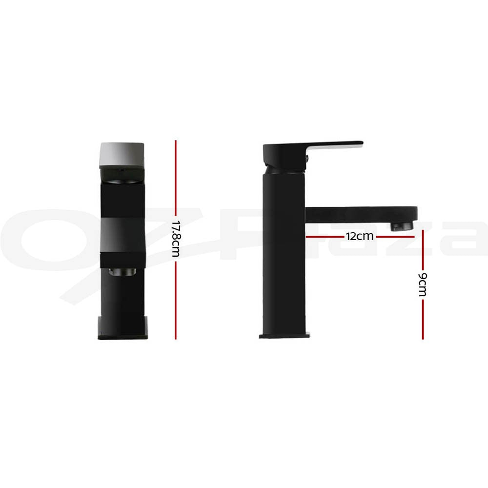 Cefito Bathroom Basin Mixer Tap Faucet Laundry Sink Swivel Black