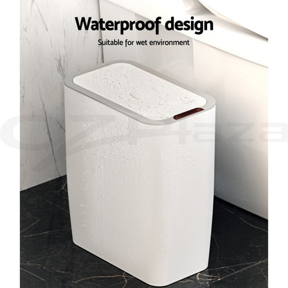 Devanti 9L Motion Sensor Bin Rubbish Automatic Trash Can Kitchen White