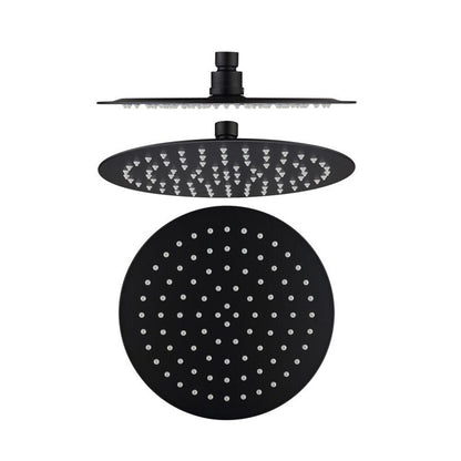 12 inch Rain Shower Head Ultra-thin 304 Stainless Steel Bathroom 2mm thick