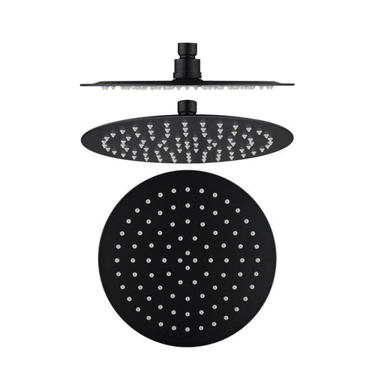 12 inch Rain Shower Head Ultra-thin 304 Stainless Steel Bathroom 2mm thick