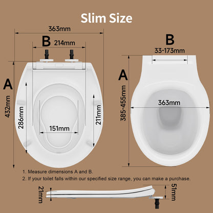 AQUATIZ Pink D-Shaped Family Toilet Seat with Built-in Potty Training Seat