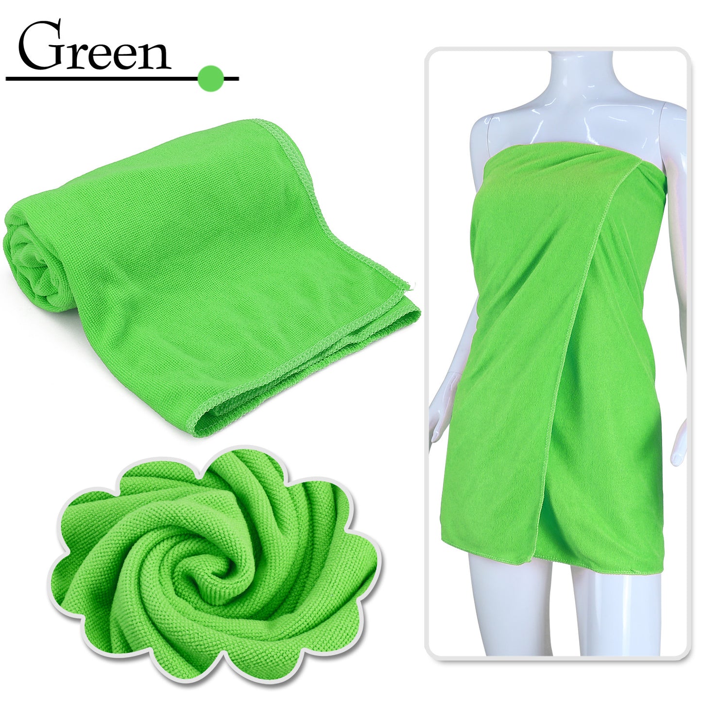 Microfiber Towel Gym Sport Footy Travel Camping Swimming Beach Bath Mother's Day